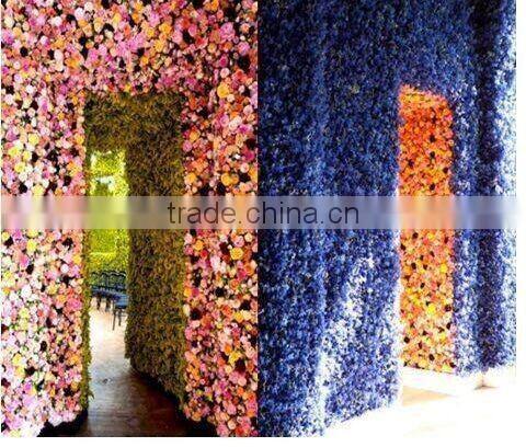NEW Style Outdoor Wedding Item Artificial Flower for Wall Backdrop Decoration Upholstery Panel