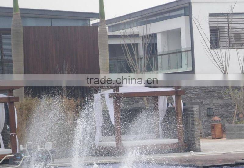 Chinese Outdoor Wall Panel Strand Woven Bamboo Wall Strips LIght Chocolate Color---KE-OS0888