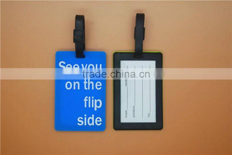 PVC Luggage Tag Travel Flight Bag ID Label Business Card Holder Name Address ID Bag Tag