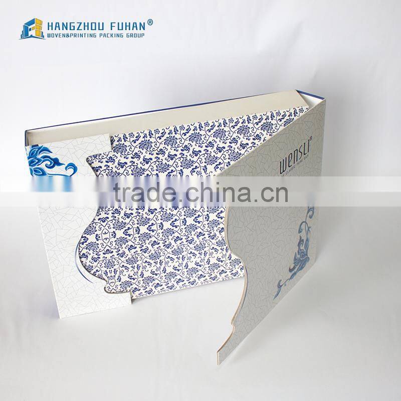 Square Paper Box with Special Shape Front Cover