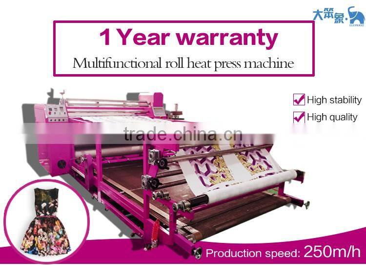 1.7m 1.9m Multifunction Oil heating Automatic correction Roller heat transfer machine for textile
