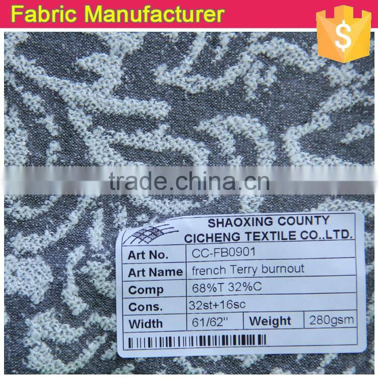 french terry fabric, burnout french terry, micro french terry