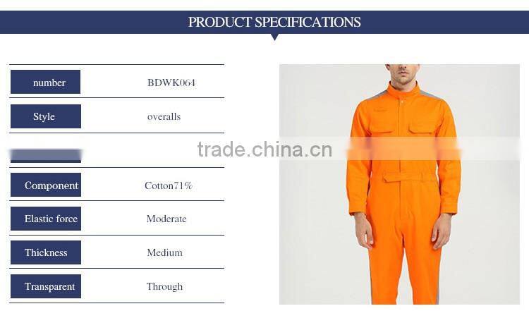 Wholesale Blue Color 100 Cotton Mechanic Working Coverall