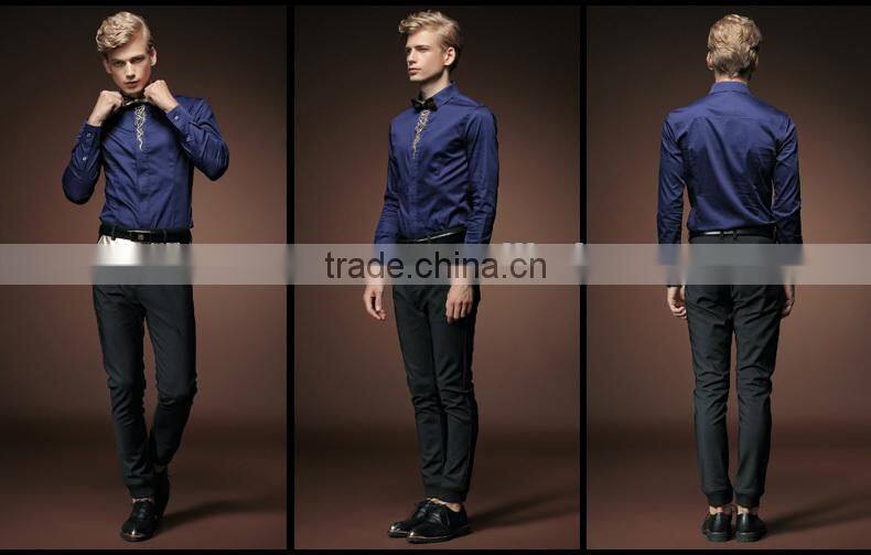 2015 Fashion high quality plain color man shirt