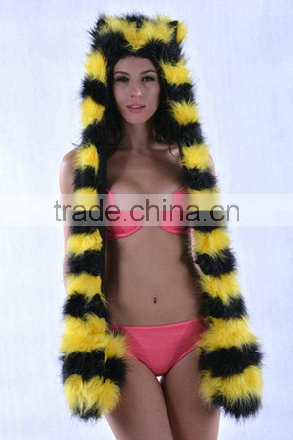 Popular stylish professional manufactuer wool Nepal animal hood hats