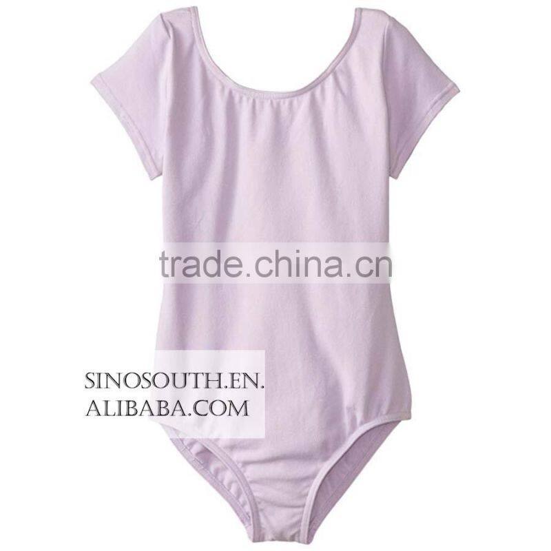 2017 Wholesale Kids Girl's Dance short sleeve toddler leotard gymnastics