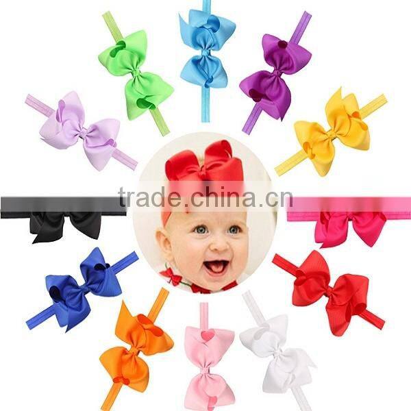 F40634A Girls hairhands colorful beautiful bowties girl headband