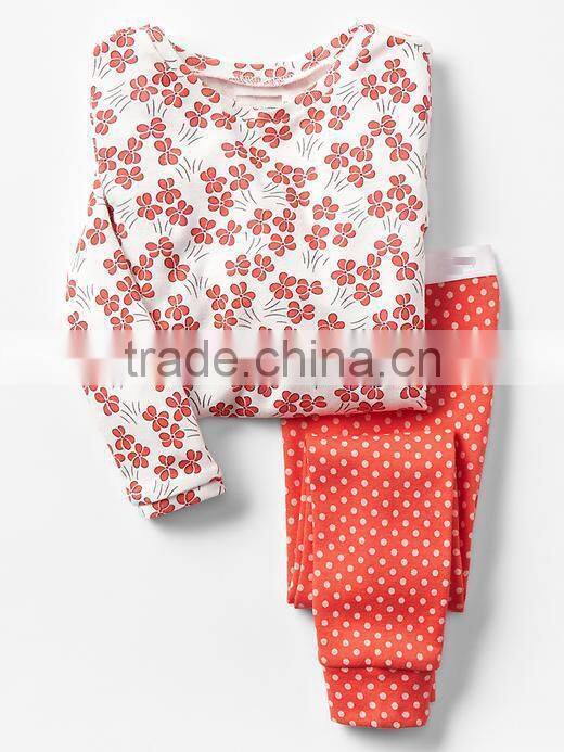 Girls pajama with checked pant