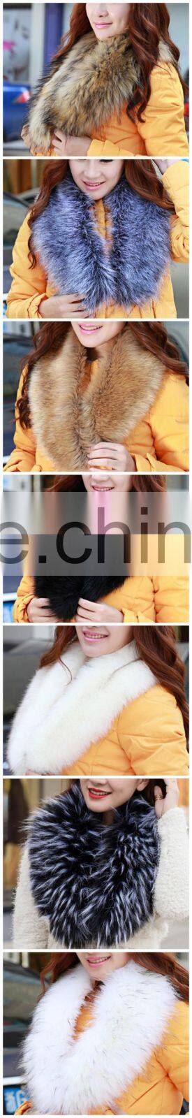 fox fur fake raccoon fur collar fake collar scarf shawl big collar in the spring and autumn winter
