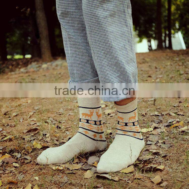 Brand design 100% cotton Man winter warm socks with super quality