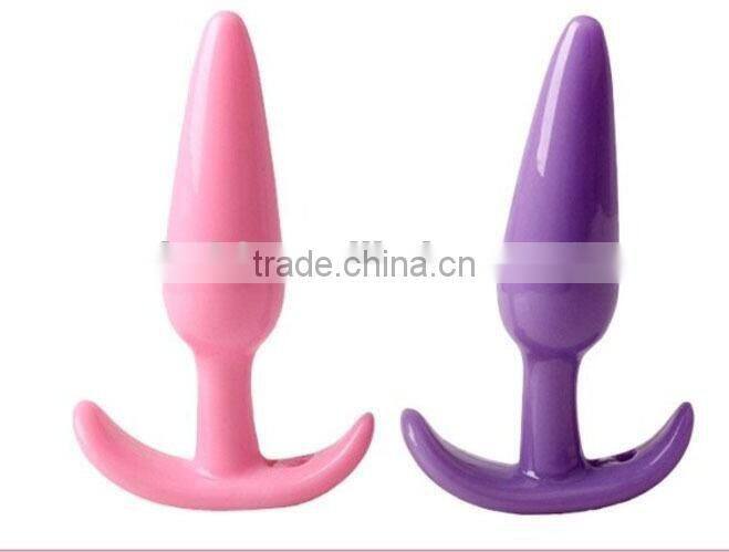 silicone expand Anal plug with Super suction