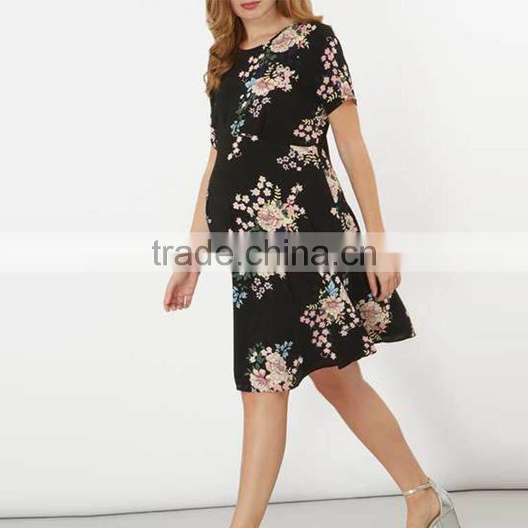 Oriental Floral Tea Maternity Dress Clothes Manufacturers