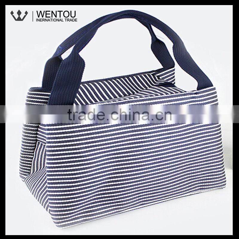 New Fashion Thermal Stripe Lunch Bag