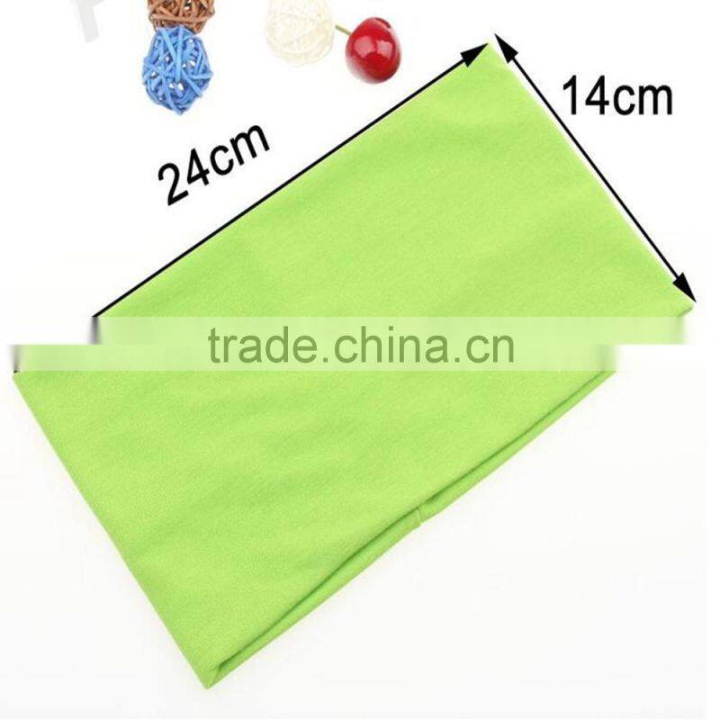 Candy Color Women Yoga Wide Elastic Towel Headband In Stock