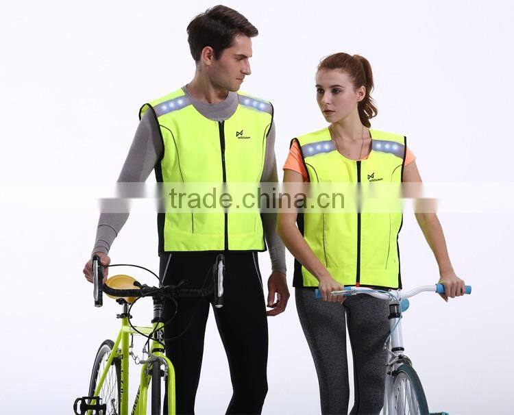 2016 LED reflective green camping & hiking shirts