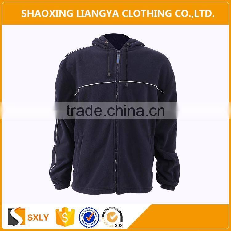 Wholesale Adult Fleece Casual Jackets With Conjoined Cap