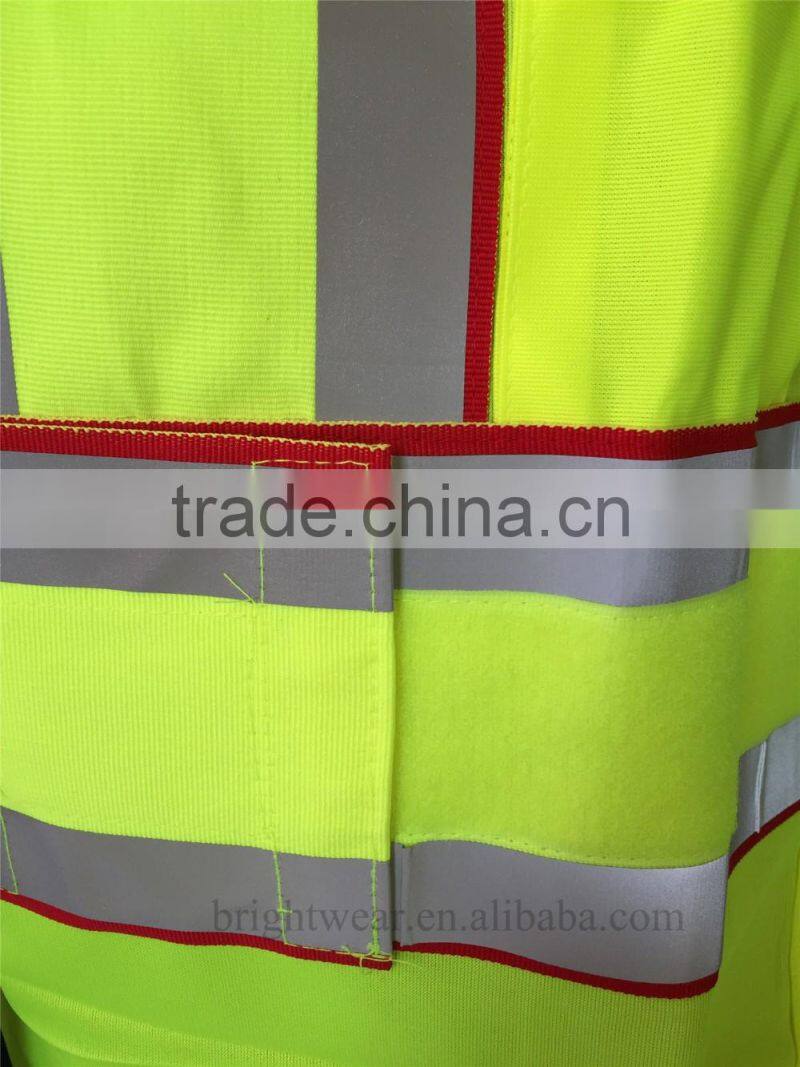 ANSI 107 public 5 point breakaway style yellow high visibility vest
