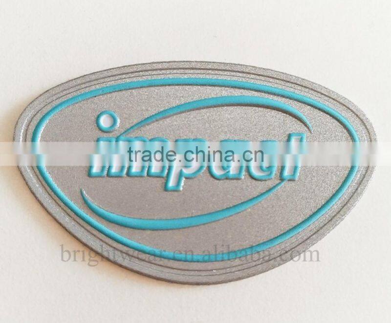 Reflective logo with brand be sewn on bags or garments