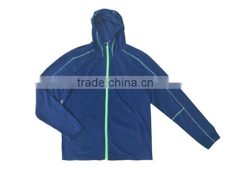 Cheap outdoor knitted wear polar fleece varsity jacket