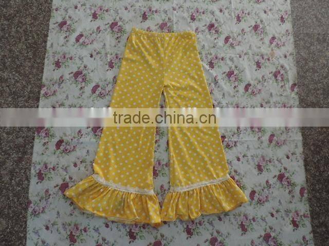 2017 Summer Lovely Baby Girls Ruffle Pants Little Cute Kids Girls Ruffle Polka Dot Lace Capris
