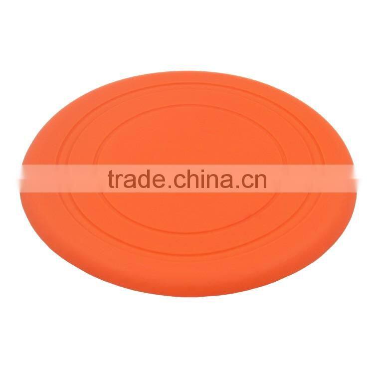Pet Dog Puppy Safe Exercise Silicone Flying Disc with eco-friendly material