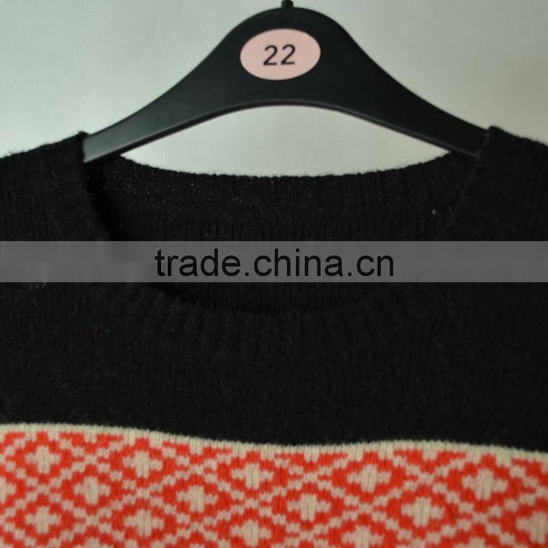 New Custom Design Fancy Color Jacquard Man Pullover Sweater