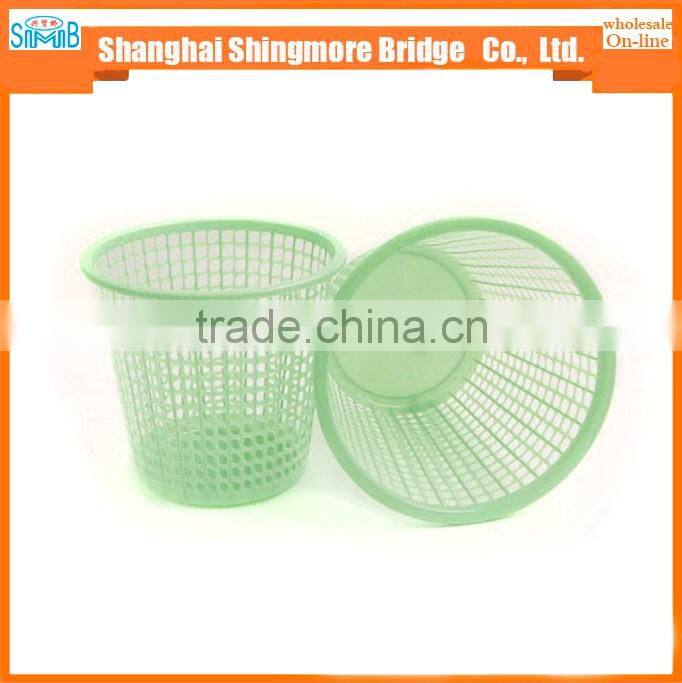 cheap wholesale high quality plastic mesh trash basket