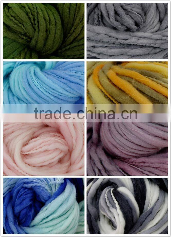 High quality knitting 100% wool thick n thin yarn