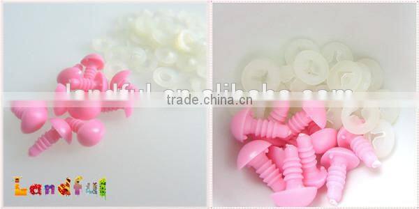 Plastic Triangle Safety Nose in Pink for Stuffed Teddy Bear Crochet Doll