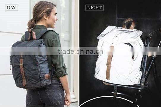 Fashion waterproof soft sewing reflective nylon cycling jacket fabric