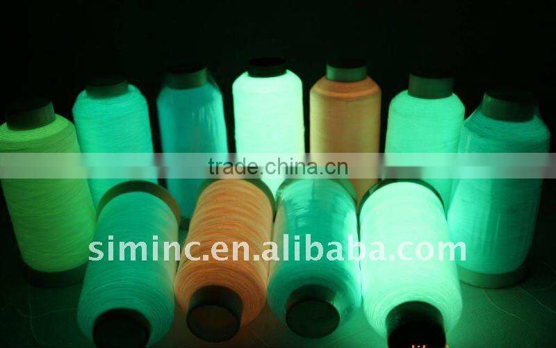 Glow in dark polyester thread, embroidery thread, yarn