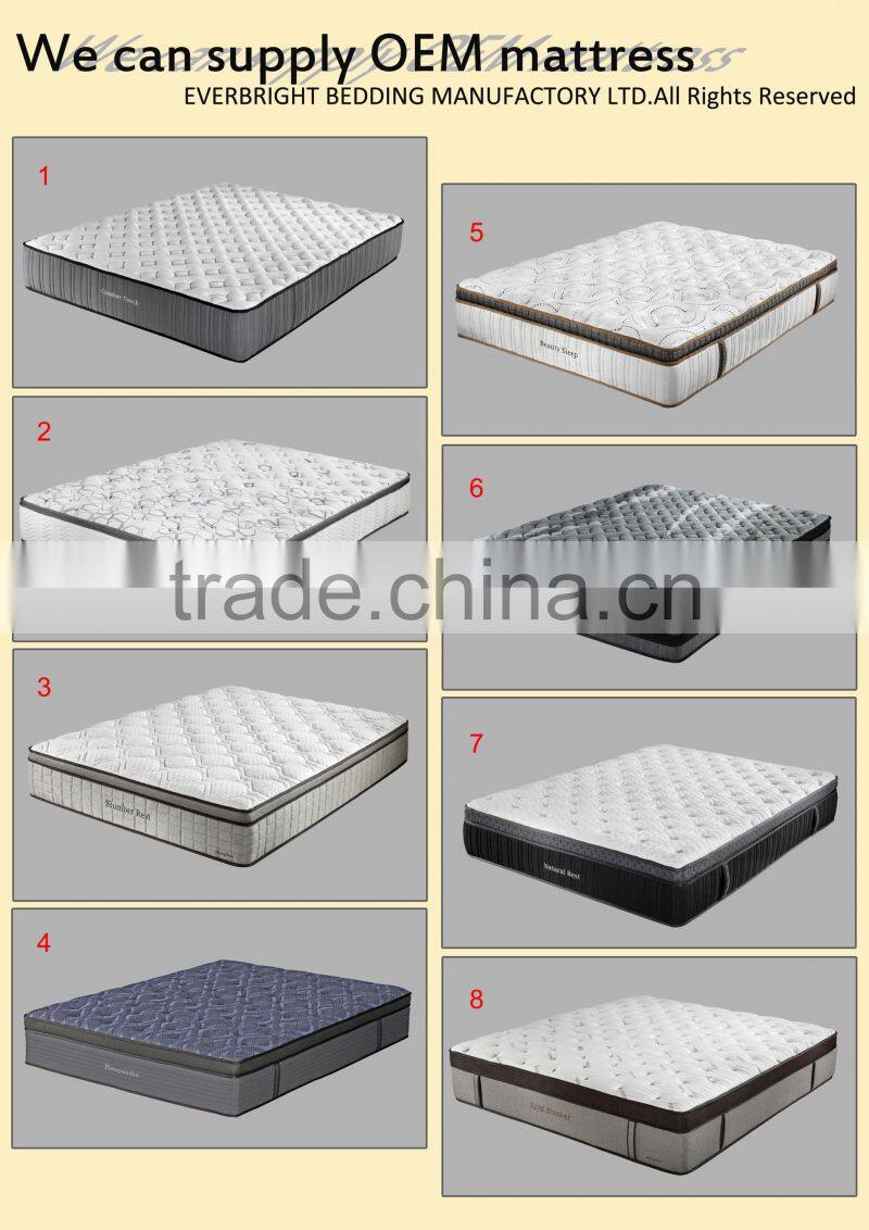 Good Quality Pocket Spring Bamboo Mattress for Home Furniture