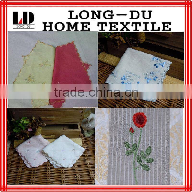 2013 Cotton Embroidery Handkerchief Wholesale