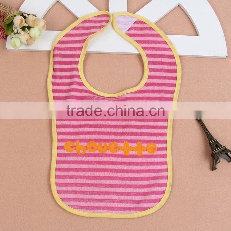 super soft and absorbent cotton terry fabric baby saliva towel bib
