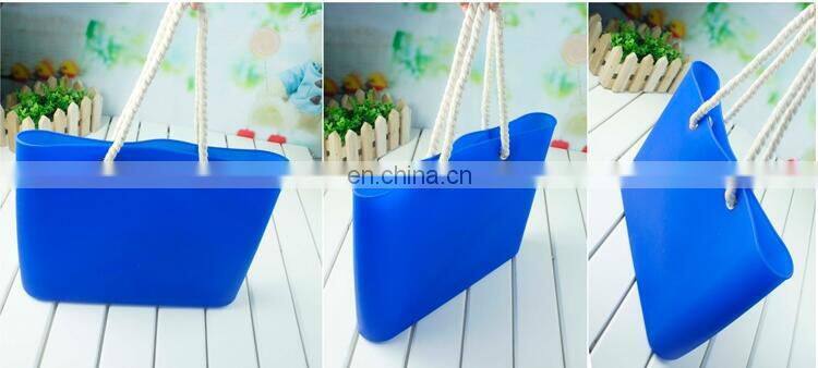 2017colorful silicone bag hot sale silicone beach bag for ladies