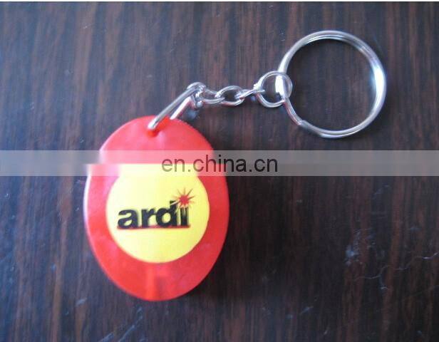 good quality oval shape led keychain promotion led keyring