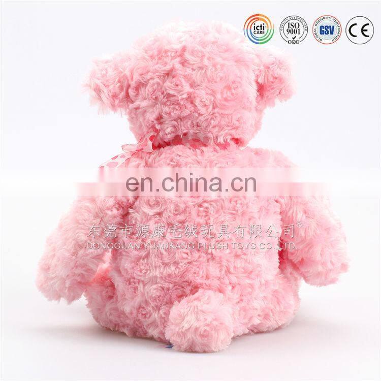 ICTI audits EN71/ 123 OEM red heart teddy bear custom in China