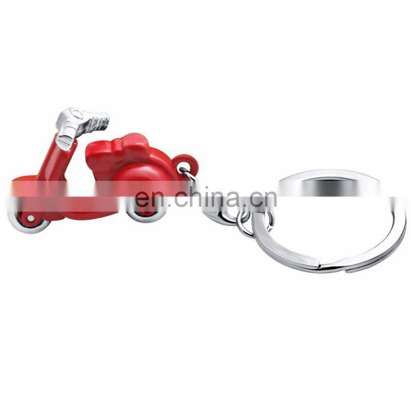 Custom fashion 3D metal motorcycle keychain for personalized gifts