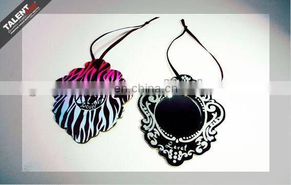 custom private design fashion garment hang tag for lady