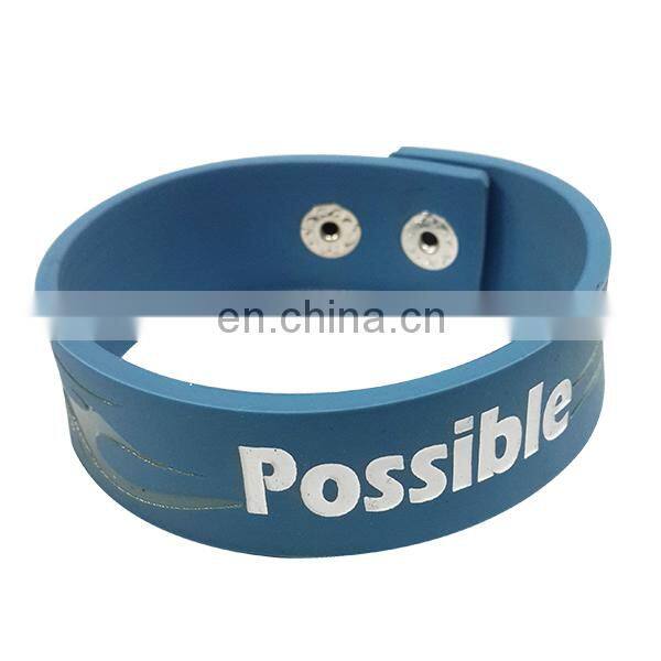 2D design soft PVC wristband bracelet