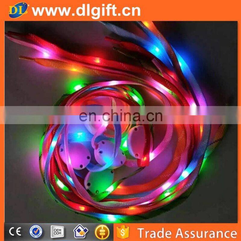 Canada best selling cheap custom led reflective shoelaces
