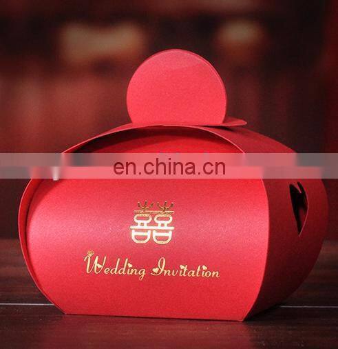 2015 folding unique iridescent paper sweet paper candy gift box