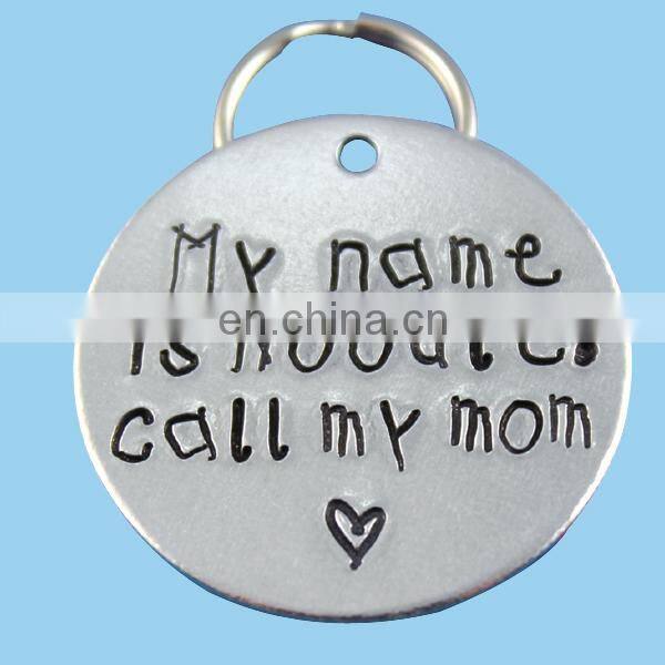 Engraved metal pet tags with custom logo