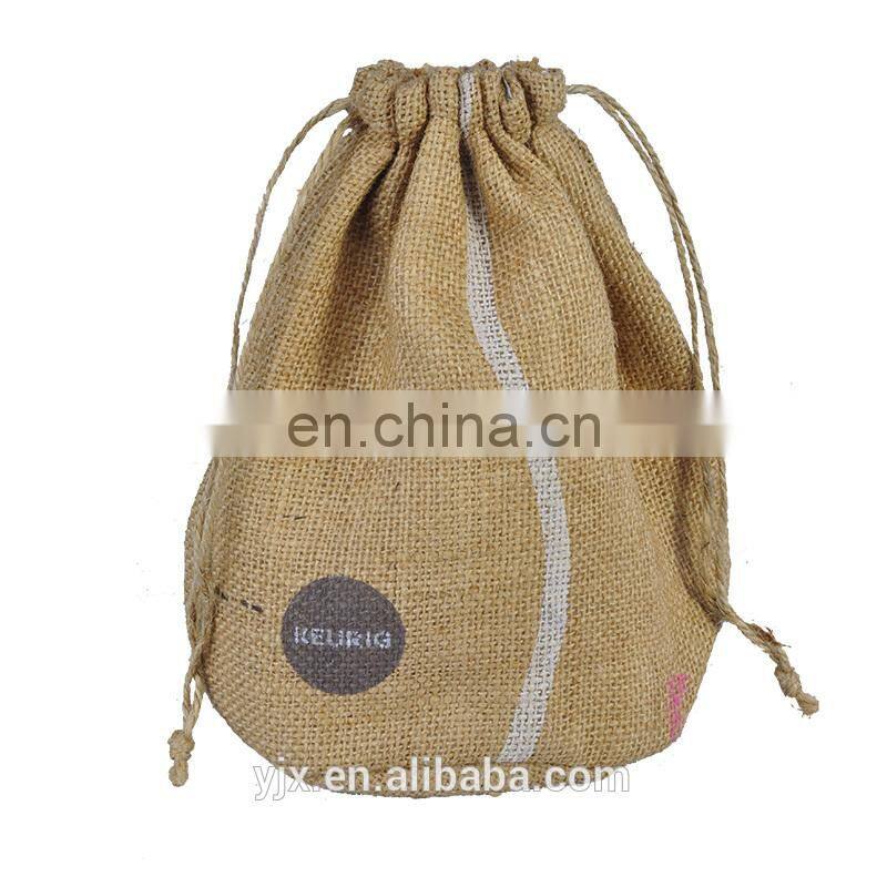 hot new products custom printing empty jute tea bags/custom shape jute tea bag