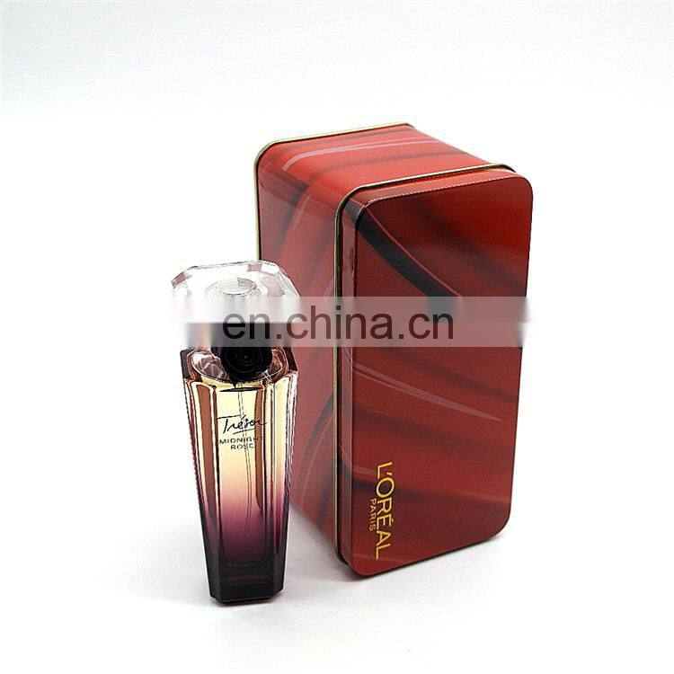 custom round cosmetic metal tin box/aluminum cosmetic tin