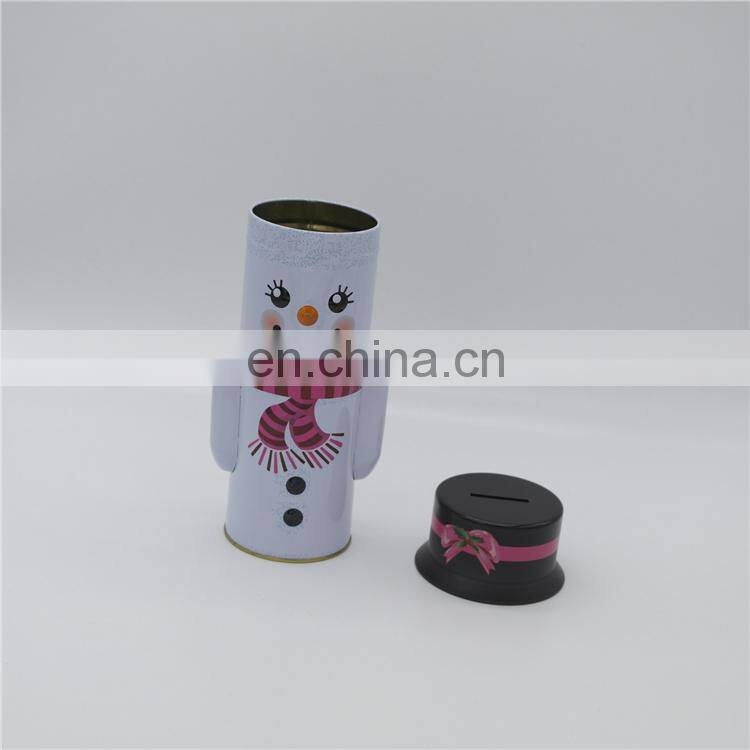 aluminum mini custom packaging round money bank tin can