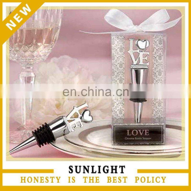 Promotion Gift wedding favor wine stopper for return gift