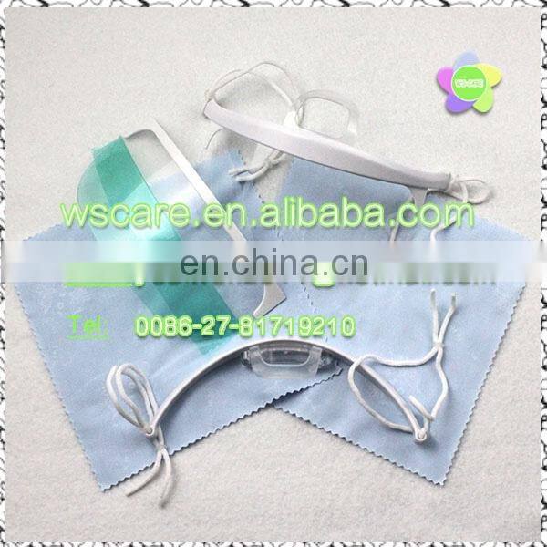 transparent protective face shield/face mask with splash shield