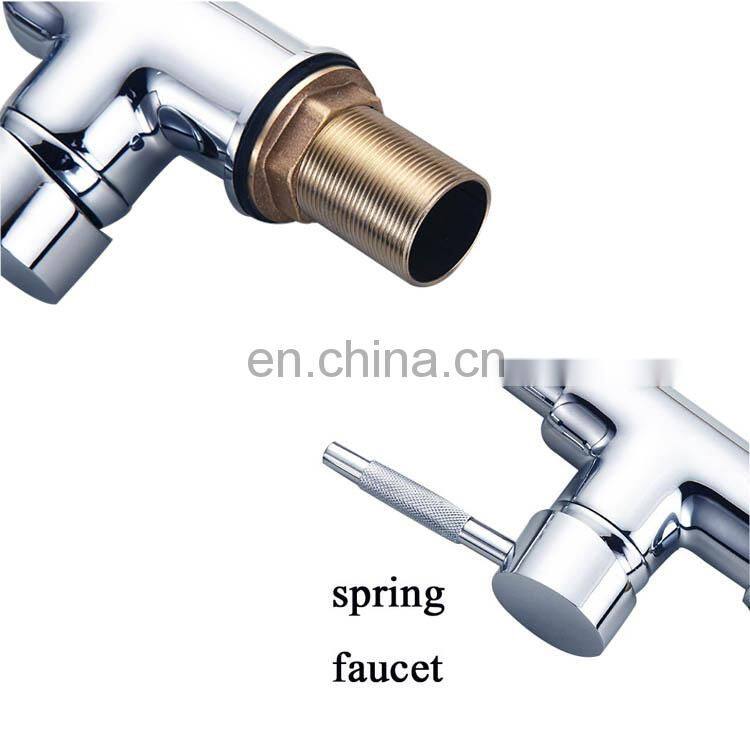 Stainless steel single handle pull out kitchen sink faucet