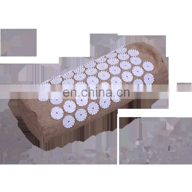High Quality Plastic Spike Linen Back Pain Acupressure Mat Pillow